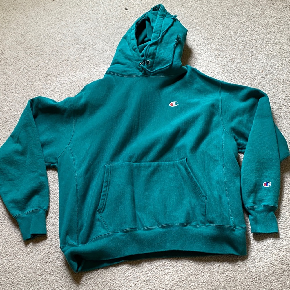 Champion Green Pullover Hoodie